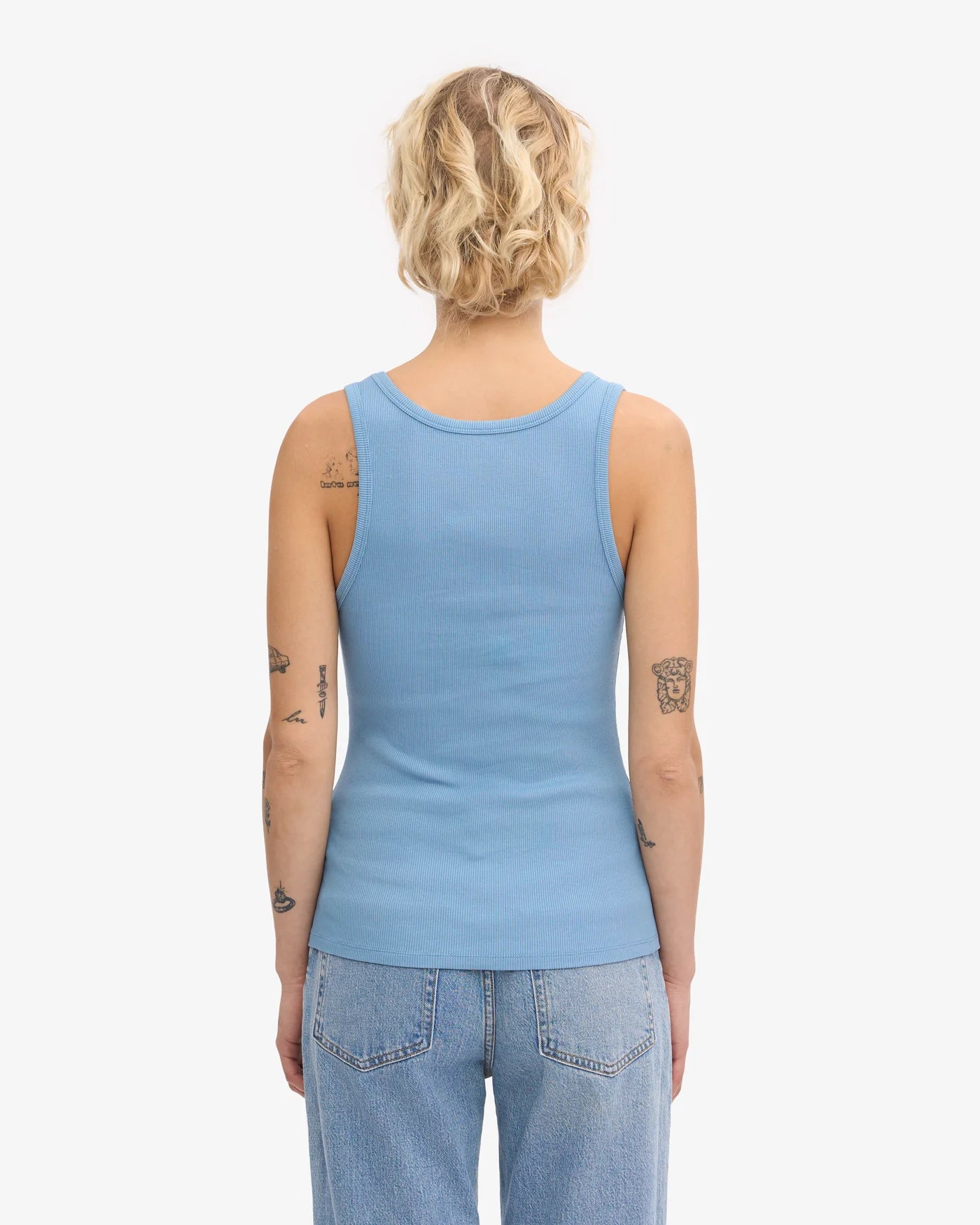 Organické tielko COLORFUL STANDARD - Seaside blue